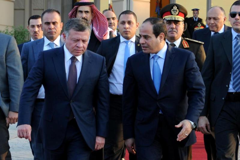 الرئيس السيسي وملك الأردن