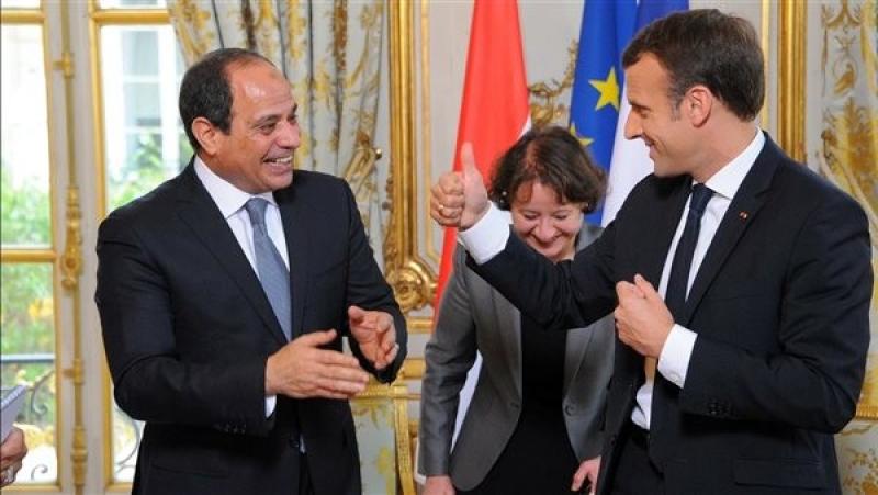 الرئيس السيسي وماكرون