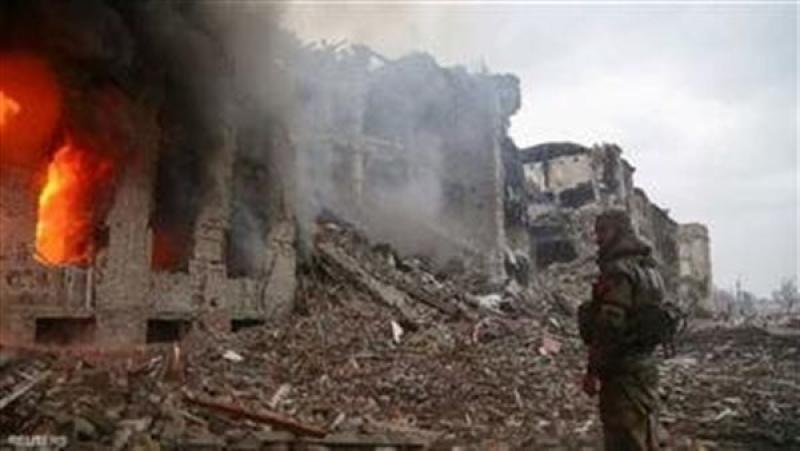 قصف المباني السكنية للمدنيين في أوكرانيا