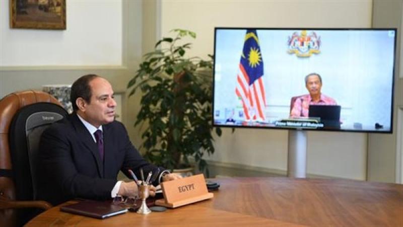 الرئيس السيسي مع رئيس وزراء ماليزيا
