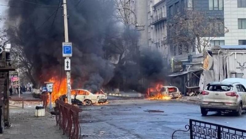قصف قيادة الجيش الأوكراني 