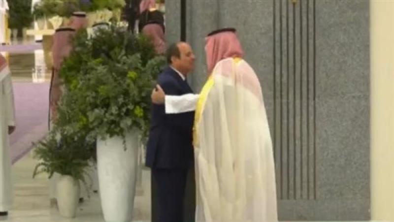 ولي العهد السعودي يستقبل الرئيس السيسي