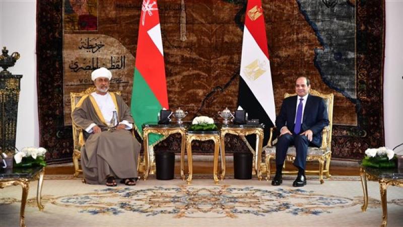 استقبال ومباحثات الرئيس السيسي وسلطان عمان