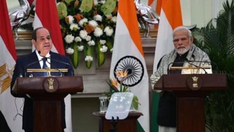 رئيس وزراء الهند والرئيس السيسي