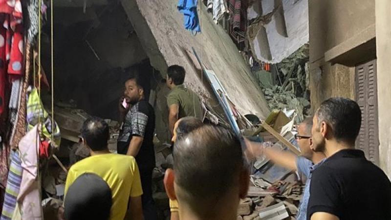 حادث انهيار عقار حدائق القبة