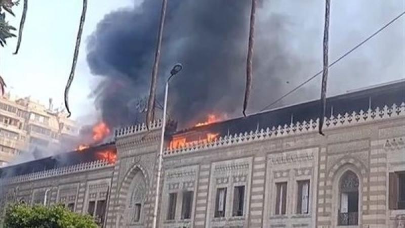 اندلاع حريق داخل وزارة الأوقاف