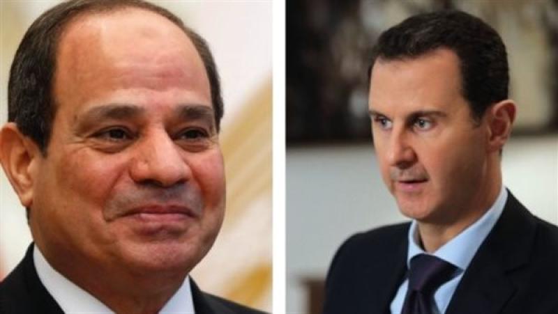 الرئيسان المصري والسوري