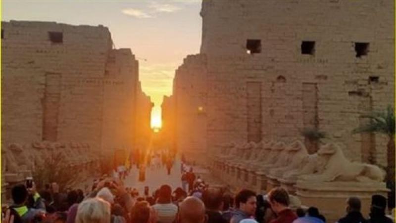 تعامد الشمس على مقصورة قدس أقداس الكرنك