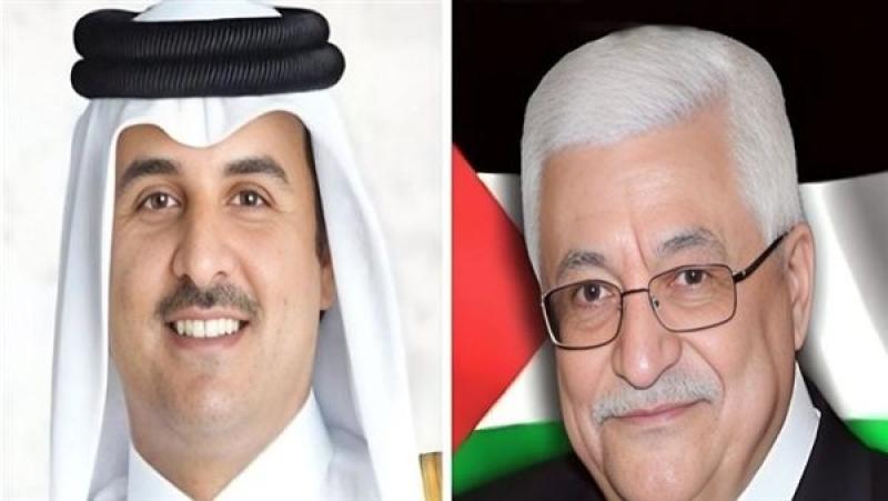 أمير قطر والرئيس الفلسطيني