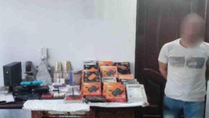 القبض على شخصين يديران شبكة بث تلفزيونى