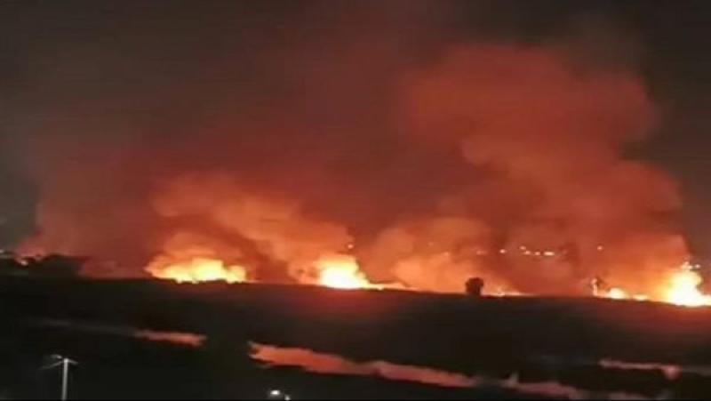 حريق اندلع بكورنيش النيل