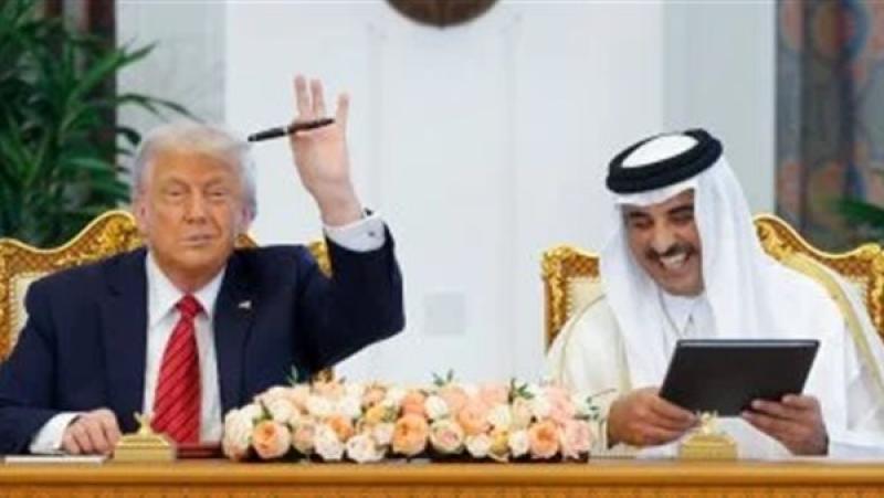 أمير قطر والرئيس الأمريكي