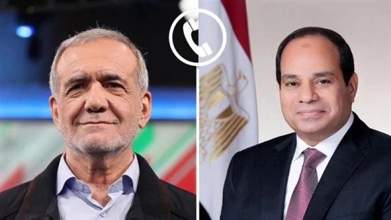 الرئيس السيسي مع مسعود بزشكيان