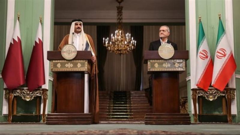 الرئيس الإيراني ,أمير قطر