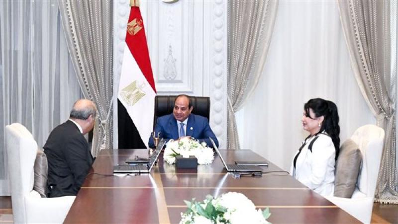 الرئيس السيسي خلال الاجتماع