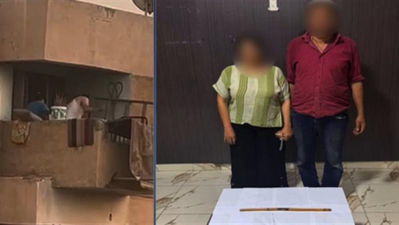 ضرب طالب على يد والده في الشرقية