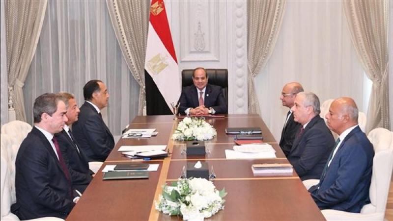 الرئيس السيسي خلال الاجتماع