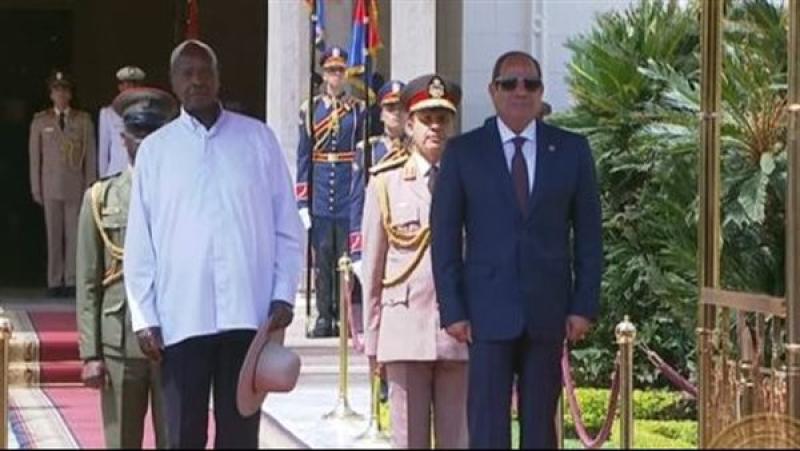 الرئيس السيسي والرئيس الاوغندي