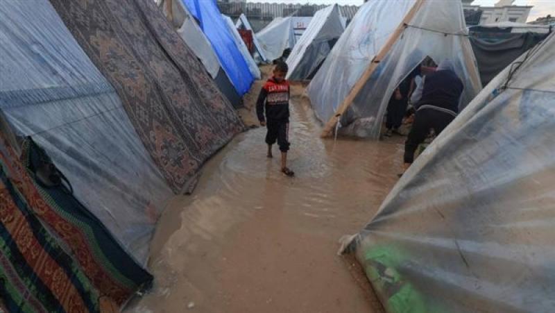 الأونروا, الأمطار تفاقم معاناة النازحين