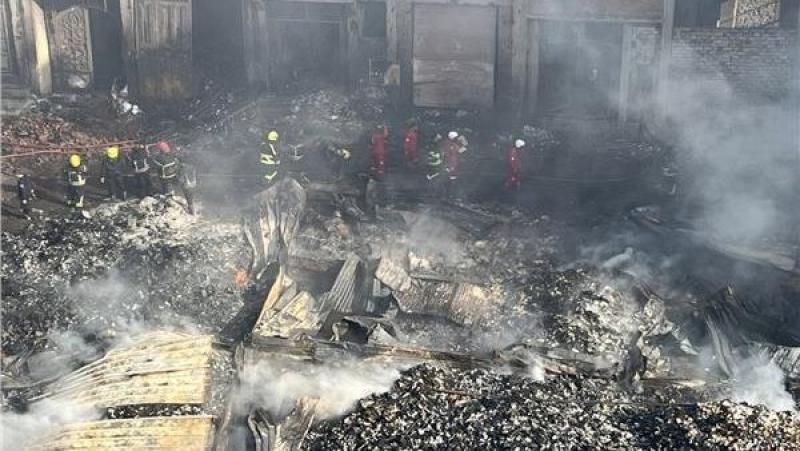 حريق منطقة الزرايب