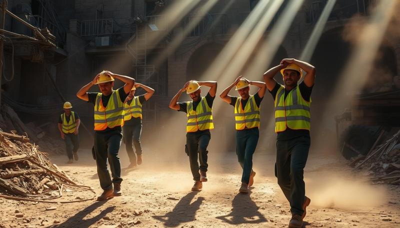 تدريب الشباب في البناء