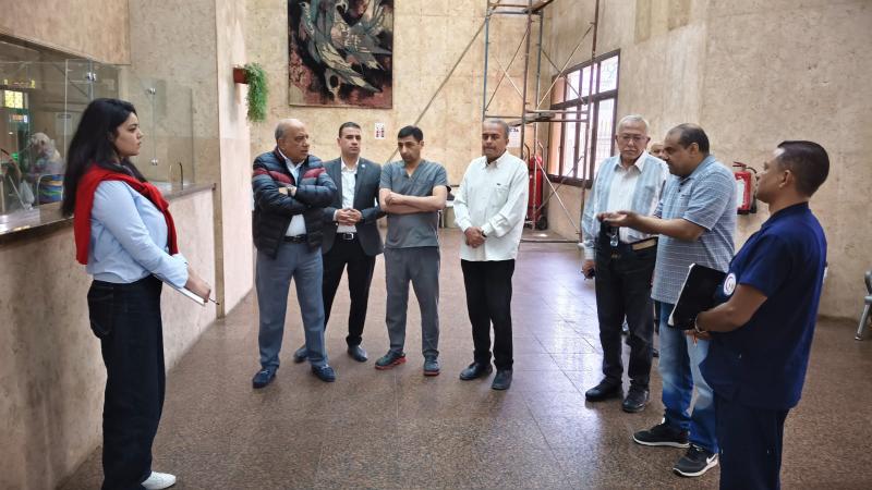 جانب من زيارة وزير الكهرباء