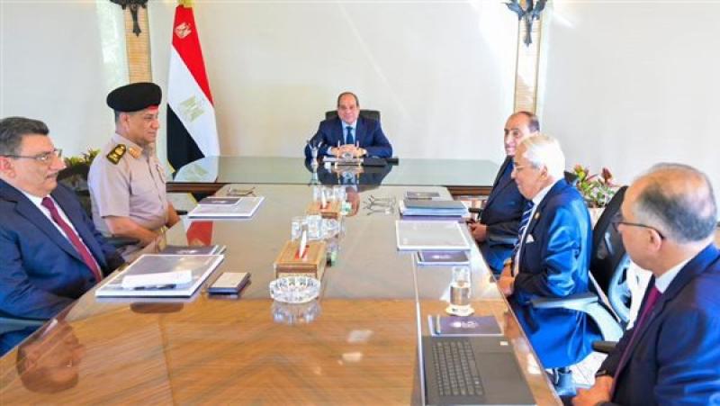 الرئيس السيسي خلال الاجتماع