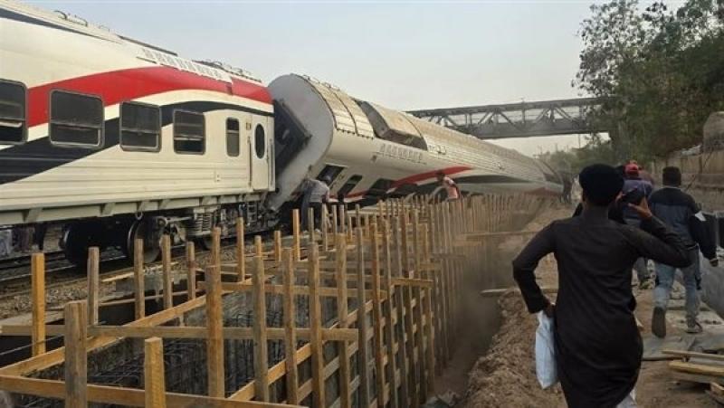 خروج عربة قطار عن القضبان