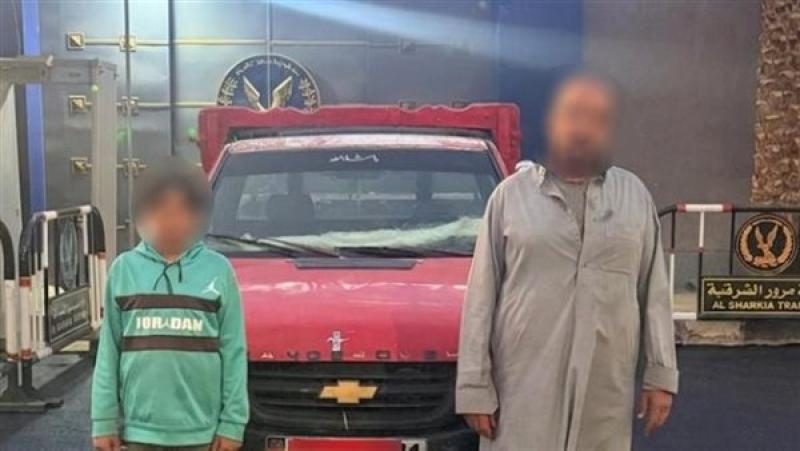 ضبط طفل قاد سيارة ربع نقل