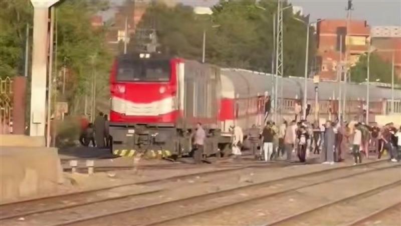 واقعة خروج جرار وعربة قطار دمياط عن القضبان