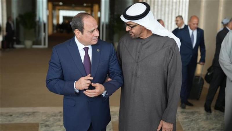 استقبال الرئيس السيسي للشيخ محمد بن زايد 